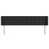 Cabecero de terciopelo negro 203x16x78/88