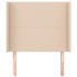 Cabecero con orejas cuero sintético capuchino 83x16x118/128