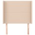 Cabecero con orejas cuero sintético capuchino 103x16x118/128
