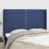 Cabecero con orejas de tela azul 147x16x118/128