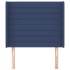 Cabecero con orejas de tela azul 83x16x118/128