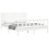 Estructura de cama matrimonio con cabecero madera maciza