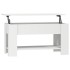 Mesa de centro madera de ingeniería blanco 101x49x52