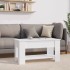 Mesa de centro madera de ingeniería blanco 101x49x52