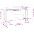 Mesa de centro madera de ingeniería blanco 101x49x52