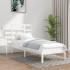 Estructura cama individual sin colchón madera blanco 90x190
