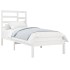 Estructura cama individual sin colchón madera blanco 90x190