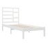 Estructura cama individual sin colchón madera blanco 90x190
