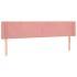 Cabecero de terciopelo rosa 163x16x78/88