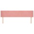 Cabecero de terciopelo rosa 163x16x78/88