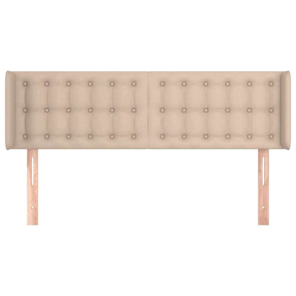 Cabecero de cuero sintético color capuchino 147x16x78/88