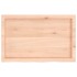 Encimera de baño madera maciza sin tratar 80x50x(2-4)