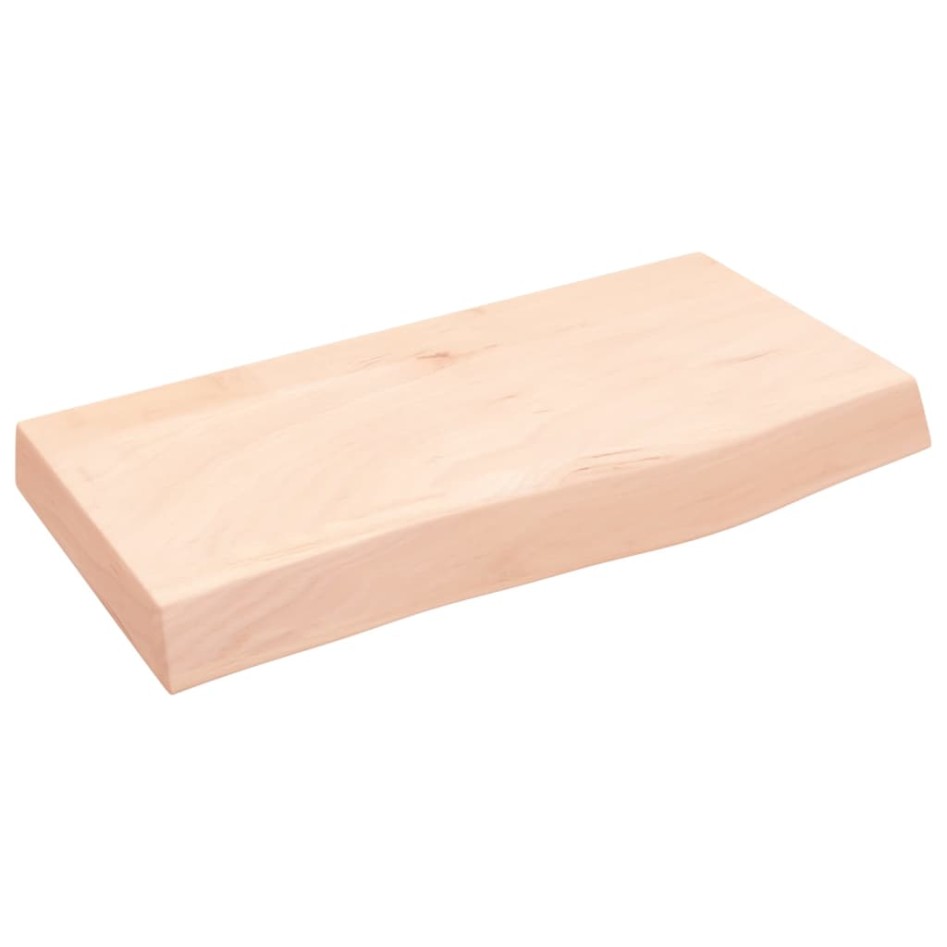 Encimera de baño madera maciza sin tratar 60x30x(2-6)