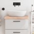 Encimera de baño madera maciza sin tratar 60x50x(2-6)