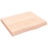 Encimera de baño madera maciza sin tratar 60x50x(2-6)