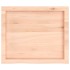 Encimera de baño madera maciza sin tratar 60x50x(2-6)