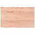 Encimera baño madera maciza tratada marrón claro 80x50x(2-6)