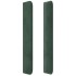 Cabecero con orejas de terciopelo verde oscuro 83x16x118/128