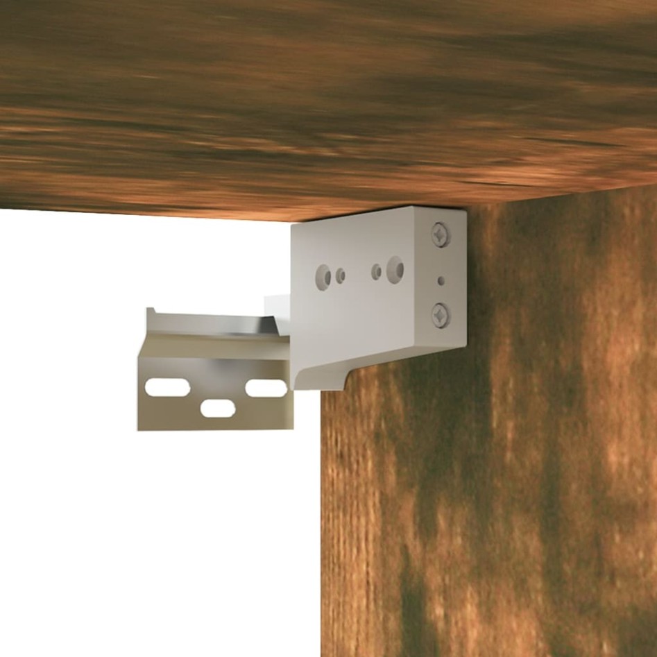 Set de muebles de TV 2 pzas madera contrachapada roble