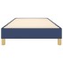 Estructura de cama sin colchón tela azul 90x190