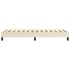 Estructura de cama sin colchón cuero sintético crema 100x200