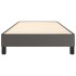 Estructura de cama sin colchón cuero sintético gris 100x200