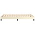 Estructura de cama sin colchón cuero sintético crema 120x200