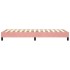 Estructura de cama sin colchón terciopelo rosa 80x200