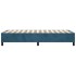 Estructura de cama sin colchón terciopelo azul oscuro 80x200