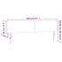 Cabecero con LED de terciopelo rosa 160x5x78/88
