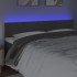 Cabecero con LED de terciopelo gris oscuro 160x5x78/88