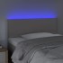 Cabecero con LED cuero sintético gris 80x5x78/88