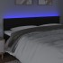 Cabecero con LED cuero sintético negro 180x5x78/88