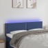 Cabecero con LED de tela azul 144x5x78/88