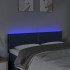 Cabecero con LED de tela azul 144x5x78/88