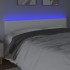 Cabecero con LED cuero sintético blanco 200x5x78/88