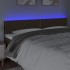 Cabecero con LED de tela marrón oscuro 160x5x78/88