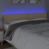 Cabecero con LED de tela color crema 160x5x78/88