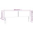 Cabecero con LED de terciopelo rosa 160x5x78/88