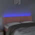Cabecero con LED de terciopelo rosa 144x5x78/88
