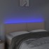 Cabecero con LED cuero sintético color capuchino 144x5x78/88