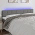 Cabecero con LED de tela gris oscuro 200x5x78/88