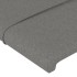 Cabecero con LED de tela gris oscuro 200x5x78/88