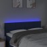 Cabecero con LED de tela azul 144x5x78/88