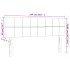 Cabecero con LED de tela azul 144x5x78/88