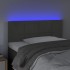 Cabecero con LED de terciopelo gris oscuro 90x5x78/88