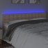 Cabecero con LED cuero sintético color capuchino 160x5x78/88