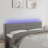 Cabecero con LED de tela gris oscuro 144x5x78/88