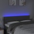 Cabecero con LED de tela gris oscuro 144x5x78/88