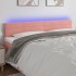Cabecero con LED de terciopelo rosa 180x5x78/88